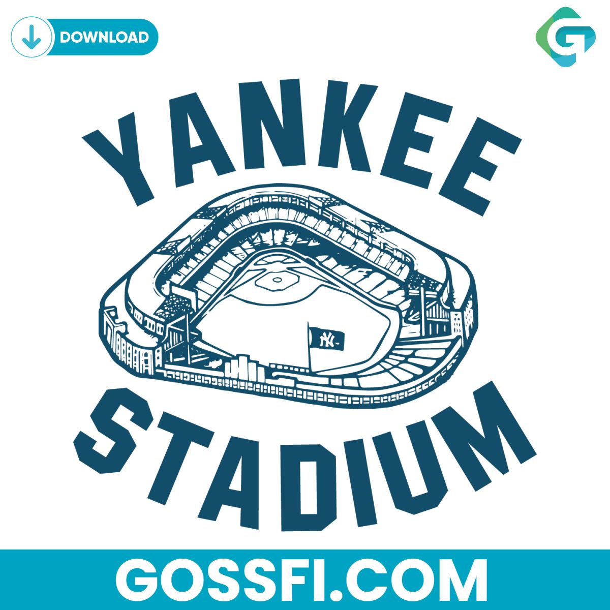 yankee-stadium-baseball-svg-digital-download