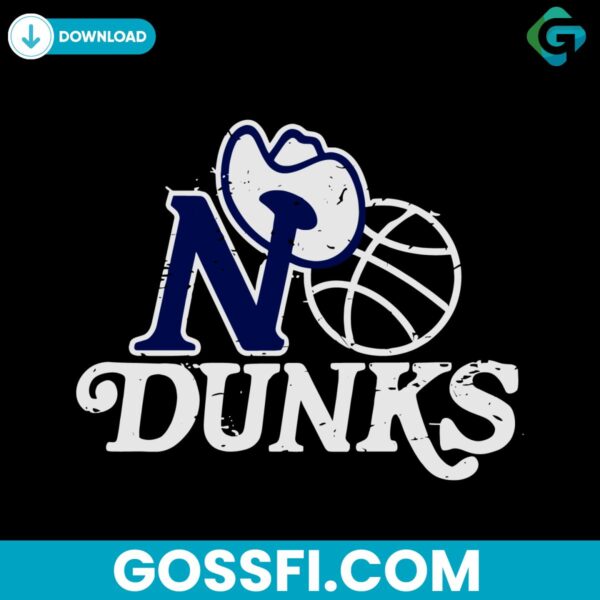 no-dunks-dallas-mavericks-basketball-vintage-svg