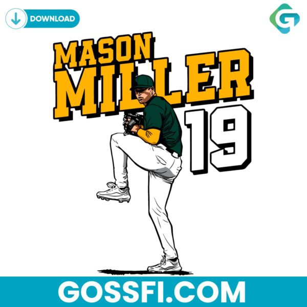 mason-miller-oakland-athletics-baseball-player-svg