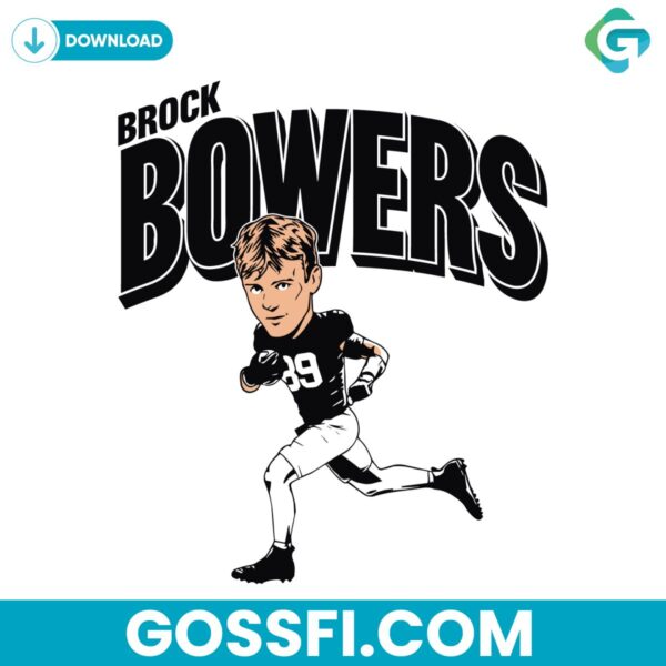 brock-bowers-las-vegas-raiders-football-svg