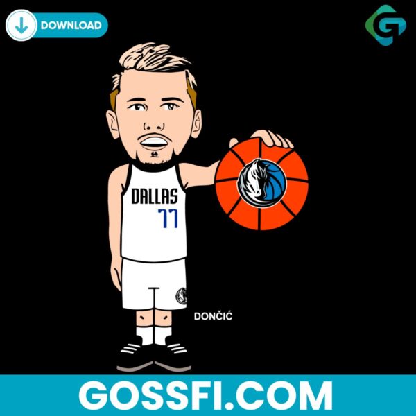 dallas-mavericks-player-77-luka-doncic-funny-svg