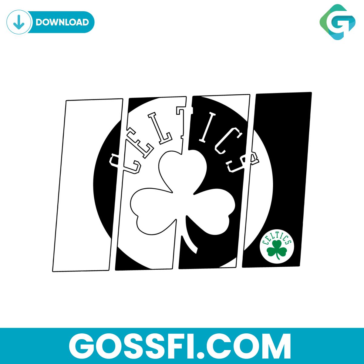 nba-boston-celtics-black-and-white-svg-digital-download