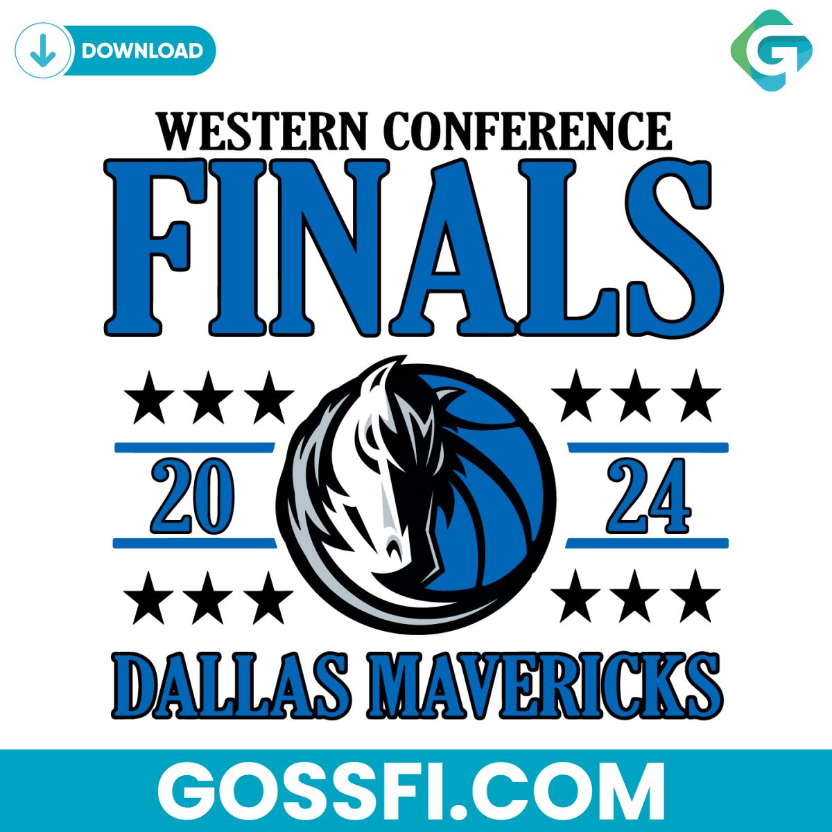 western-conference-finals-dallas-mavericks-2024-svg