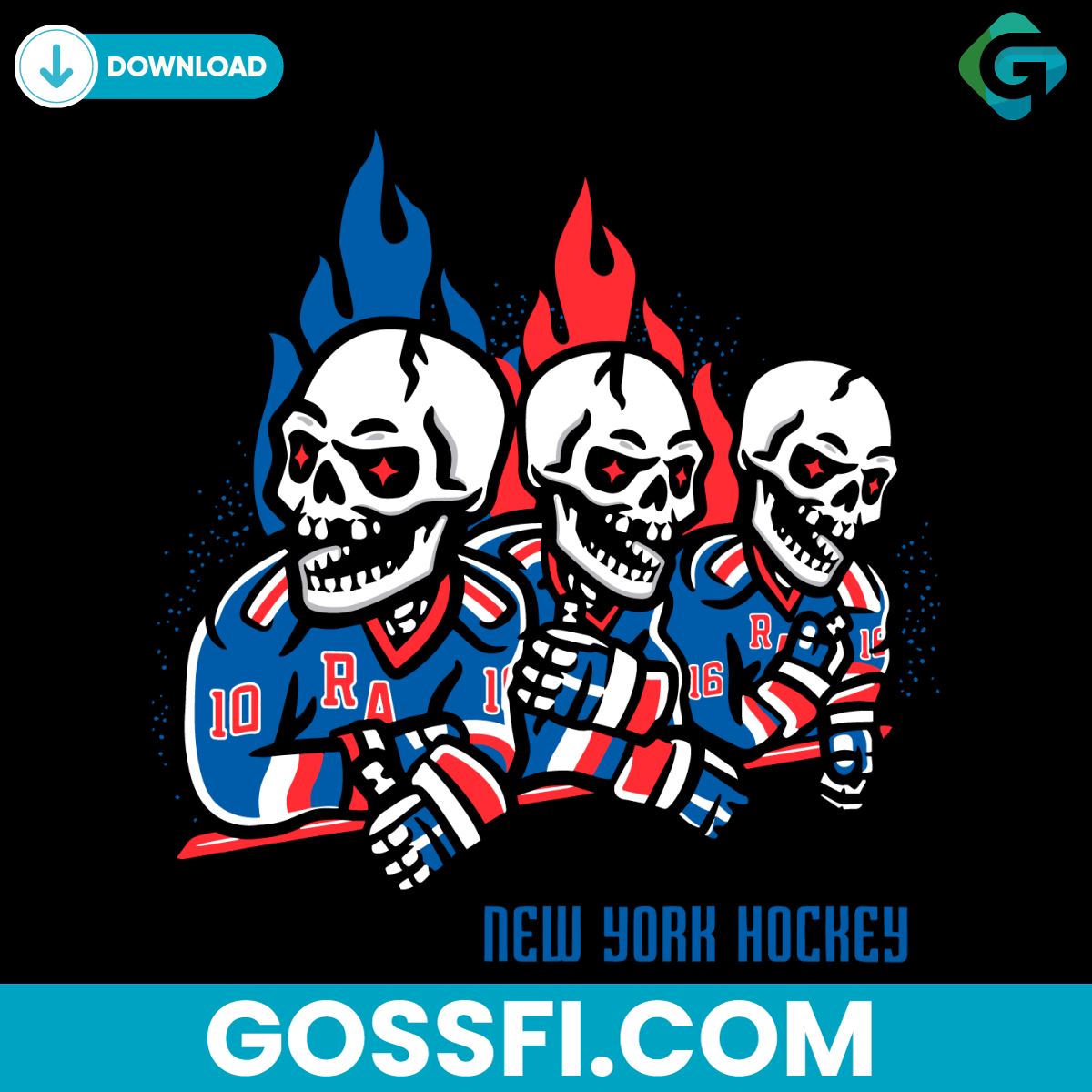 new-york-rangers-skeleton-hockey-svg-digital-download