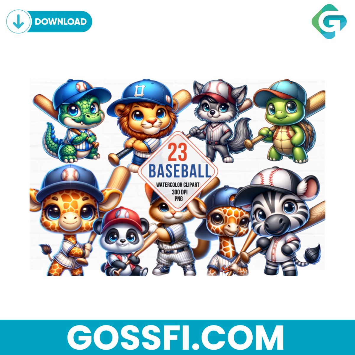 baseball-animals-sublimation-bundle-png