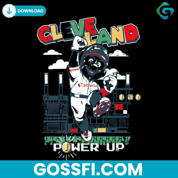 cleveland-baseball-power-up-mlb-svg-digital-download