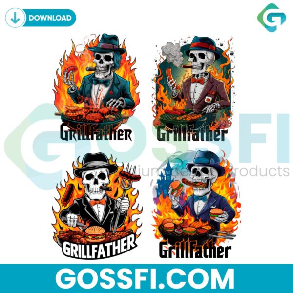 retro-grillfather-funny-skeleton-dad-png-bundle