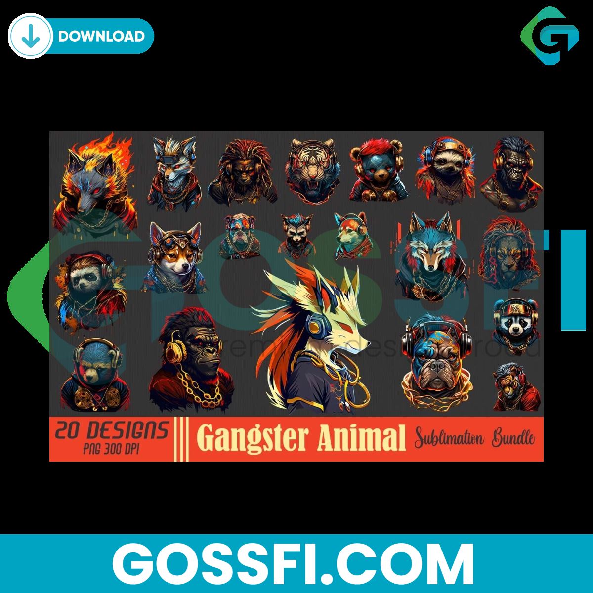 gangster-animal-sublimation-bundle-1