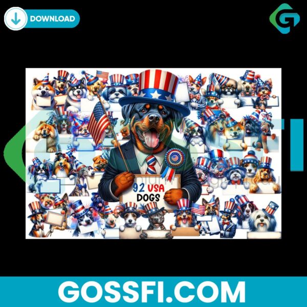 funny-patriotic-usa-dog-clipart-png-bundle-3