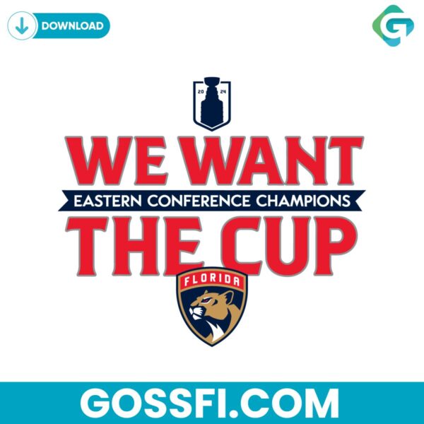 we-want-the-cup-conference-champions-nhl-florida-panthers-svg