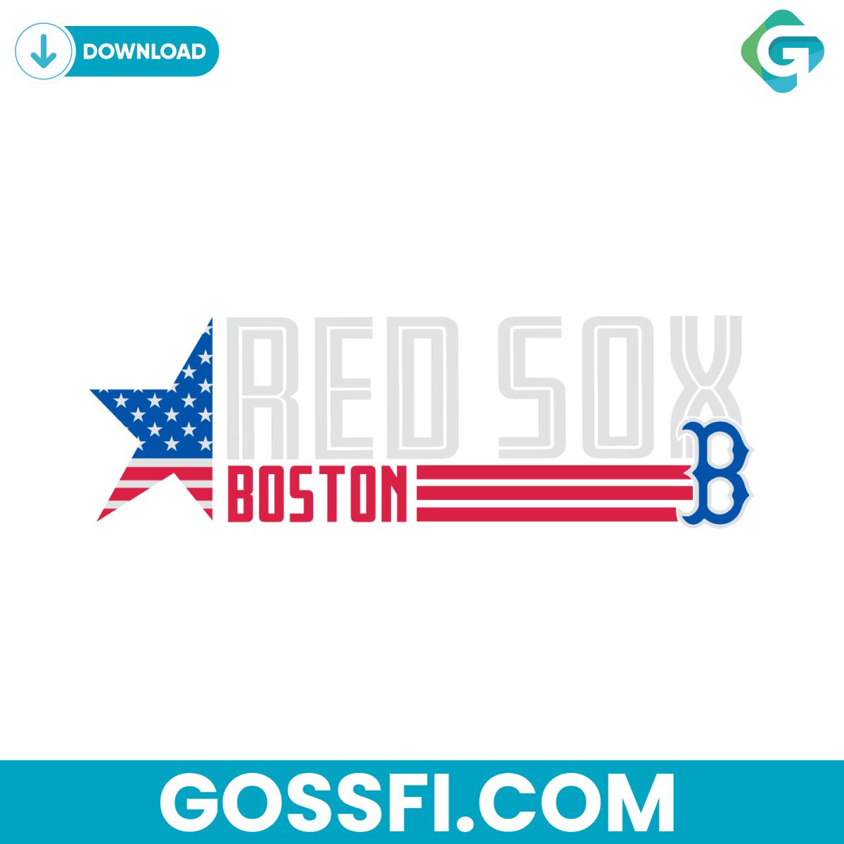 boston-red-sox-star-mlb-baseball-svg