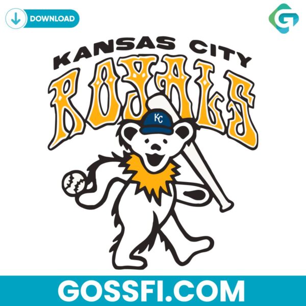 kansas-city-royals-bear-baseball-bat-svg