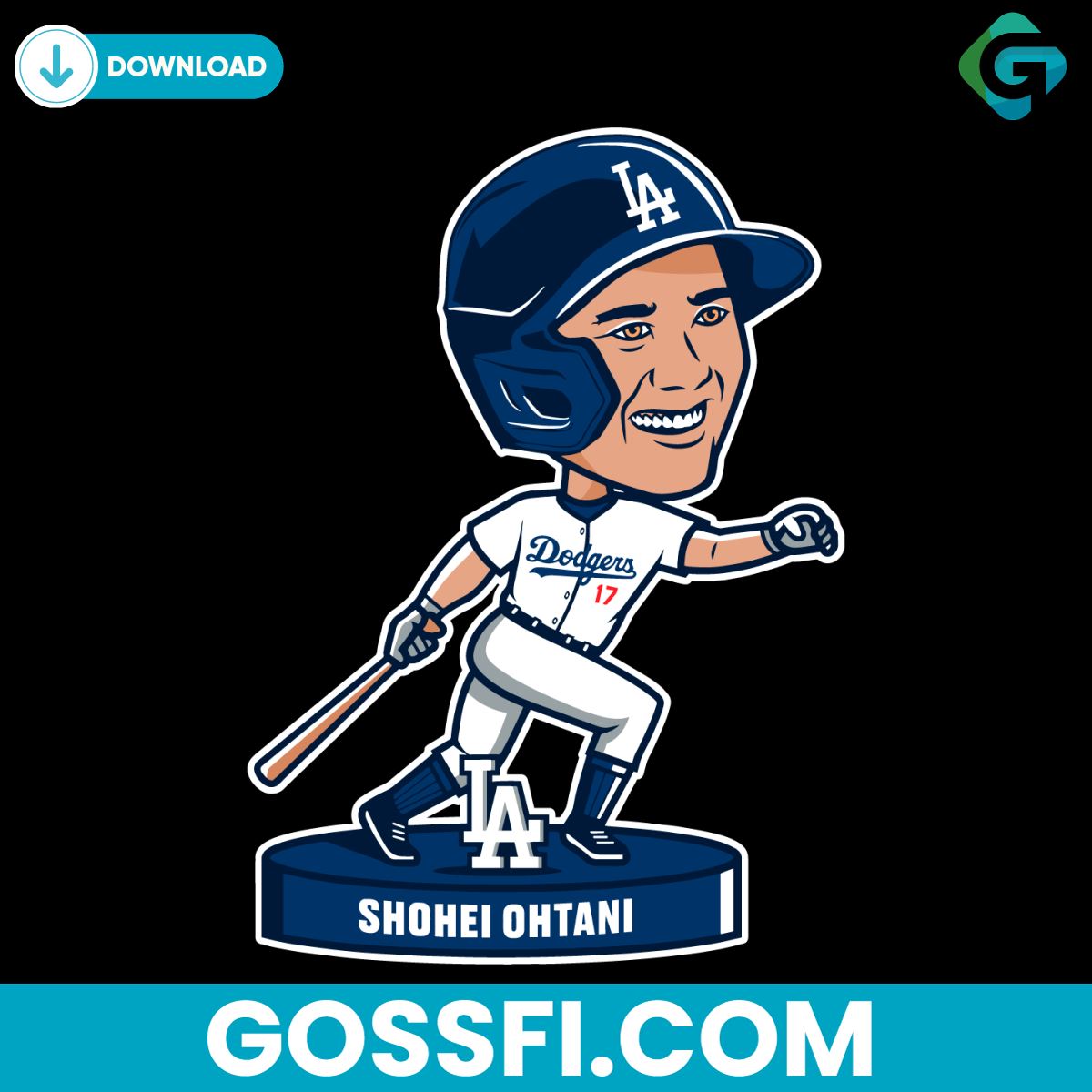 los-angeles-dodgers-shohei-ohtani-bobblehead-svg