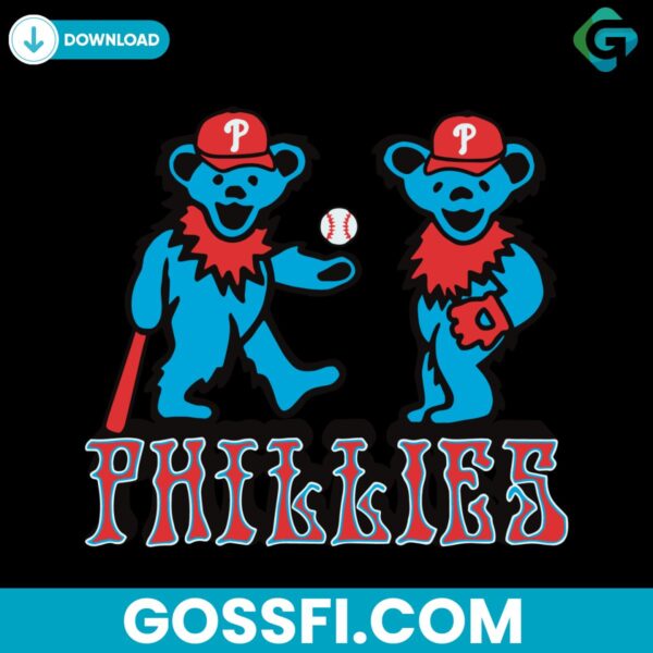 koala-philadelphia-phillies-playing-baseball-svg