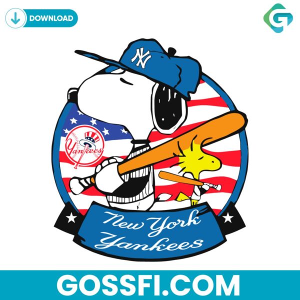 snoopy-and-woodstock-new-york-yankees-baseball-player-american-flag-svg