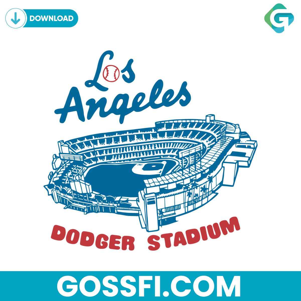 dodger-stadium-los-angeles-baseball-svg-digital-download