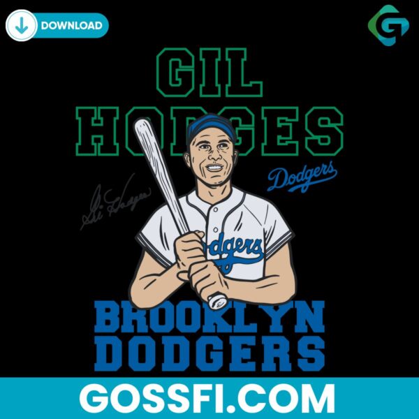 dodgers-gil-hodges-signature-svg-digital-download