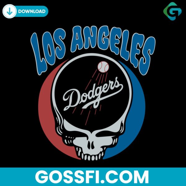 mlb-grateful-dead-dodgers-hoodie-svg-digital-download