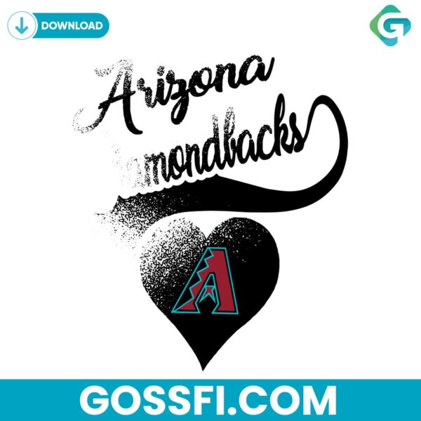 retro-arizona-diamondbacks-dark-heart-svg