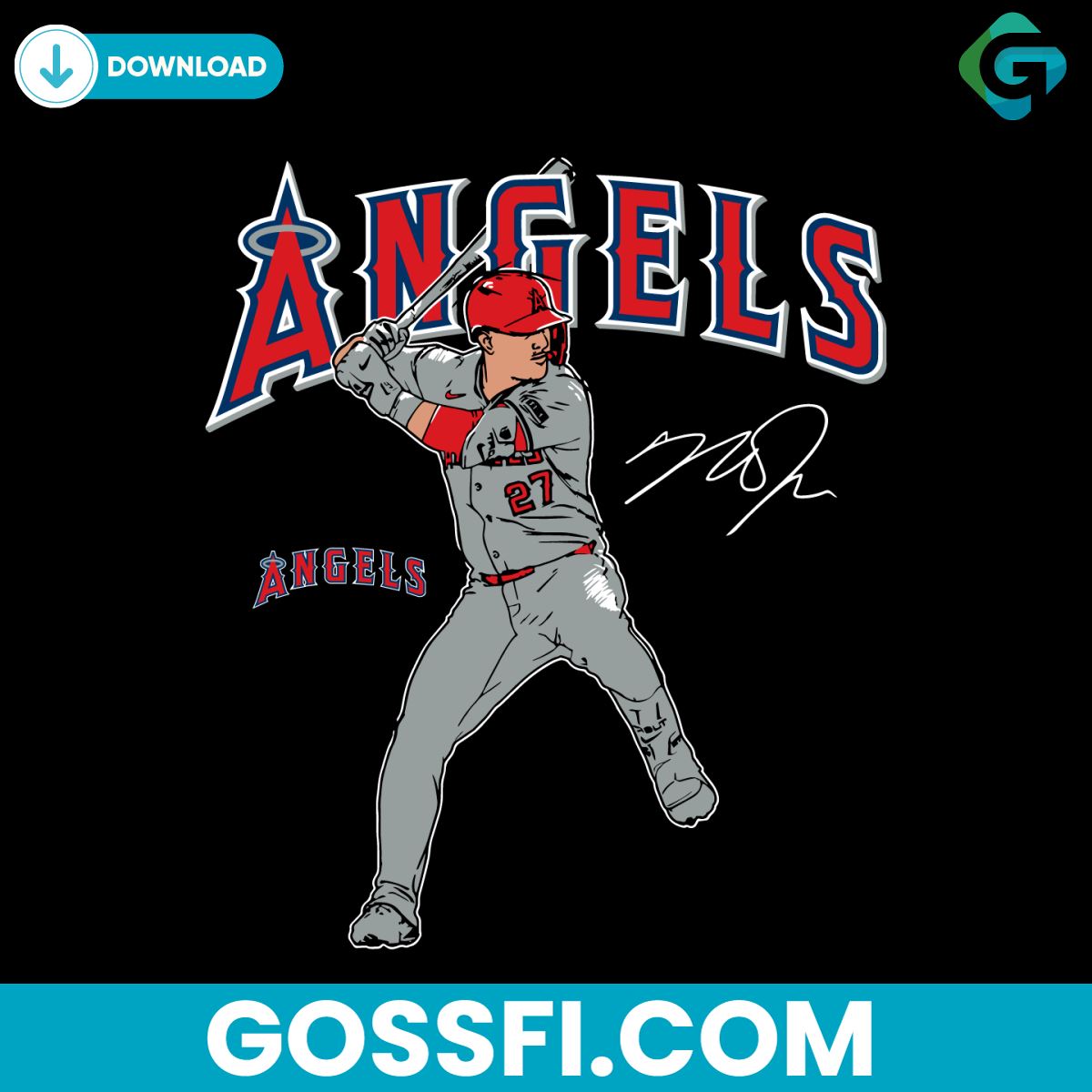 mike-trout-los-angeles-angels-player-swing-mlb-svg