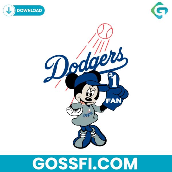 minnie-mouse-los-angeles-dodgers-baseball-svg