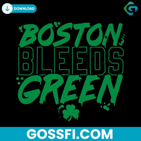 boston-bleeds-green-celtics-basketball-svg